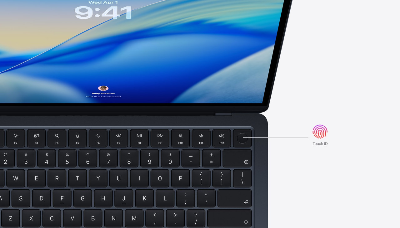 MacBook Air s čipy M5 (2026), zabezpečení