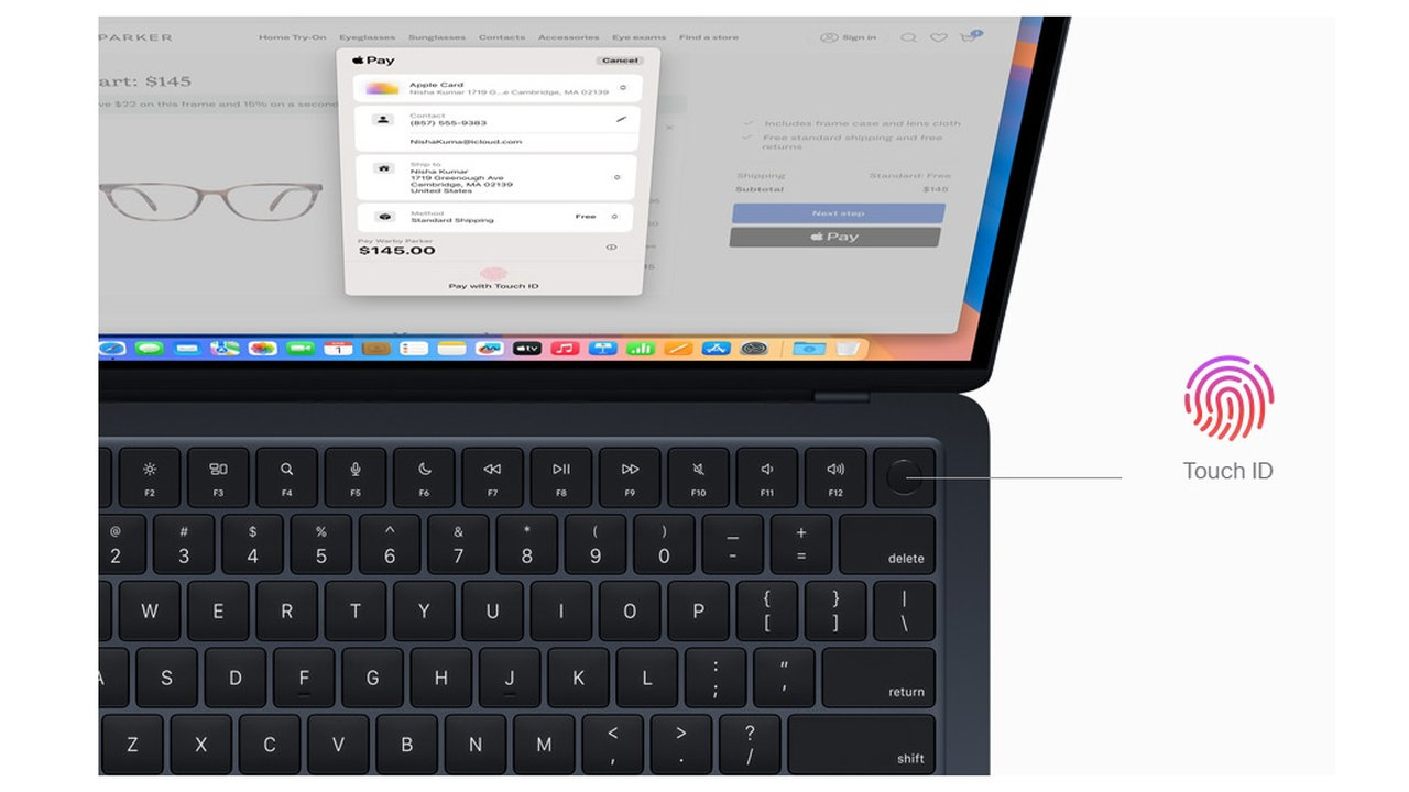 MacBook Air 13 M4 (2025) ochrana soukromí