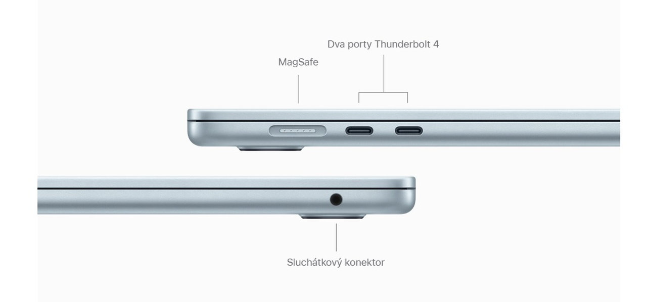 MacBook Air 13 M4 (2025) konektivita