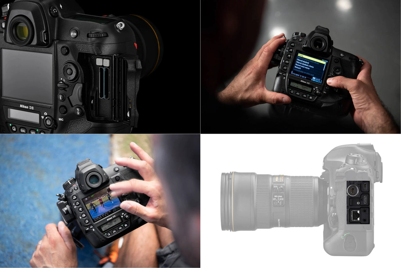 Digitální jednooká zrcadlovka Nikon D6 (tělo), konektivita