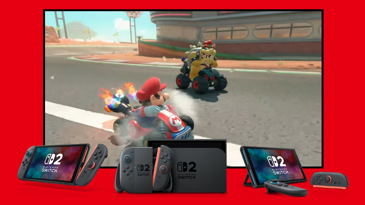 Herní konzole Nintendo Switch 2 + hra Mario Kart World, konzole nové generace