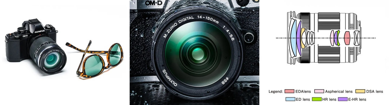 Objektiv OM SYSTEM M.Zuiko ED 14-150mm F4,0-5,6 II ergonomický a lehký