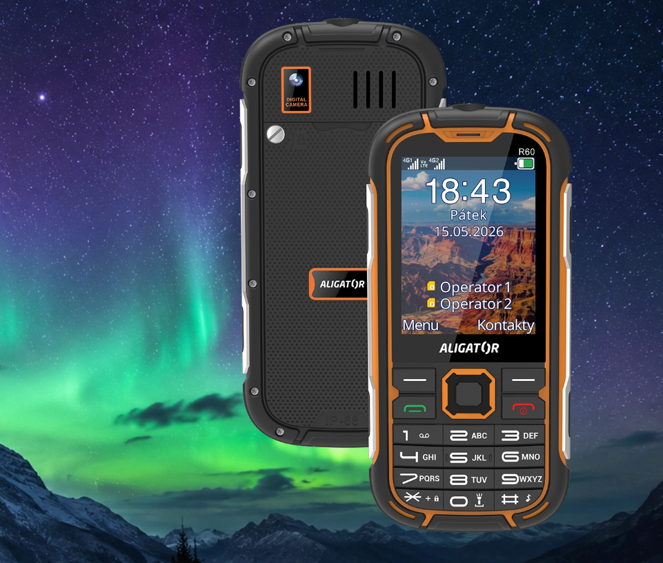 Odolný mobilní telefon ALIGATOR R60 4G