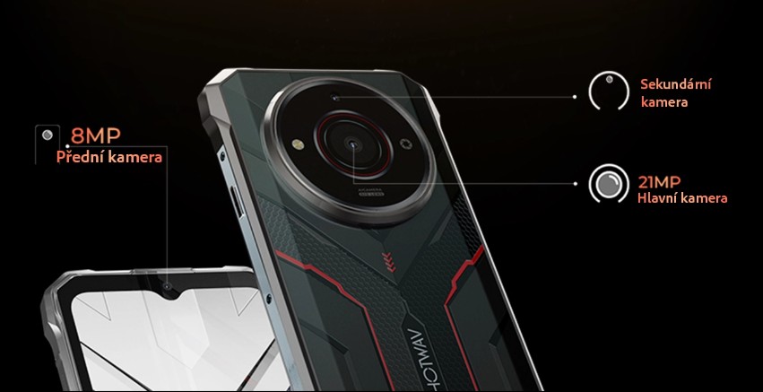 Odolný mobilní telefon Aligator Hotwav T7S