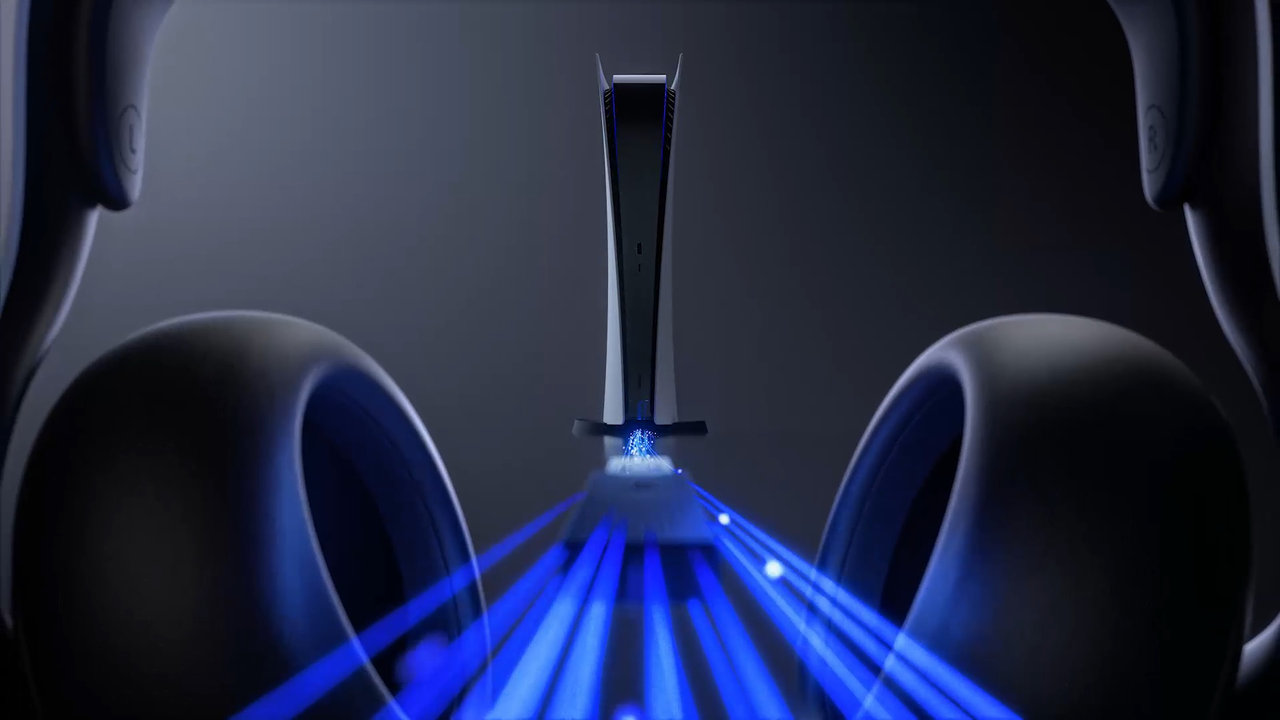 Bezdrátová herní sluchátka přes uši PULSE Elite Wireless pro PlayStation 5, bezztrátové připojení