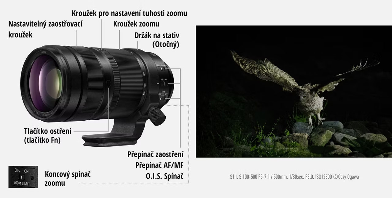 Teleobjektiv Panasonic Lumix S 100-500 mm f/5,0-7,1 O.I.S. (S-R100500)