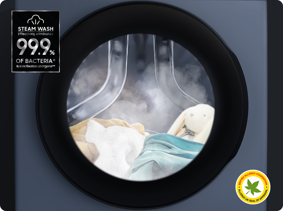 Pračka se sušičkou Samsung WD90DG6G94BKU4 dezinfekční technologie praní