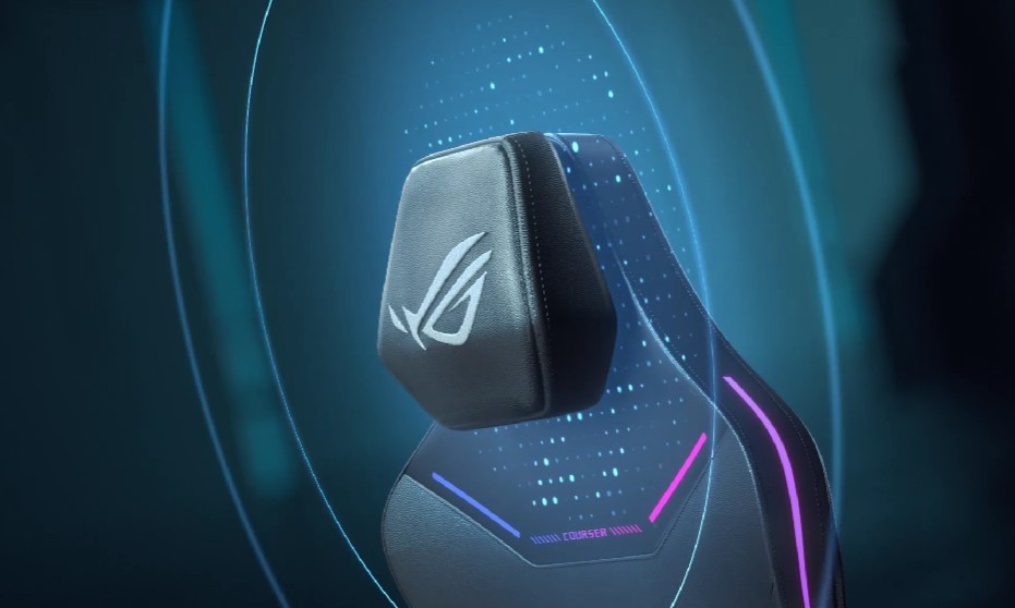Herní židle ASUS ROG Courser Core, nastavení každé části