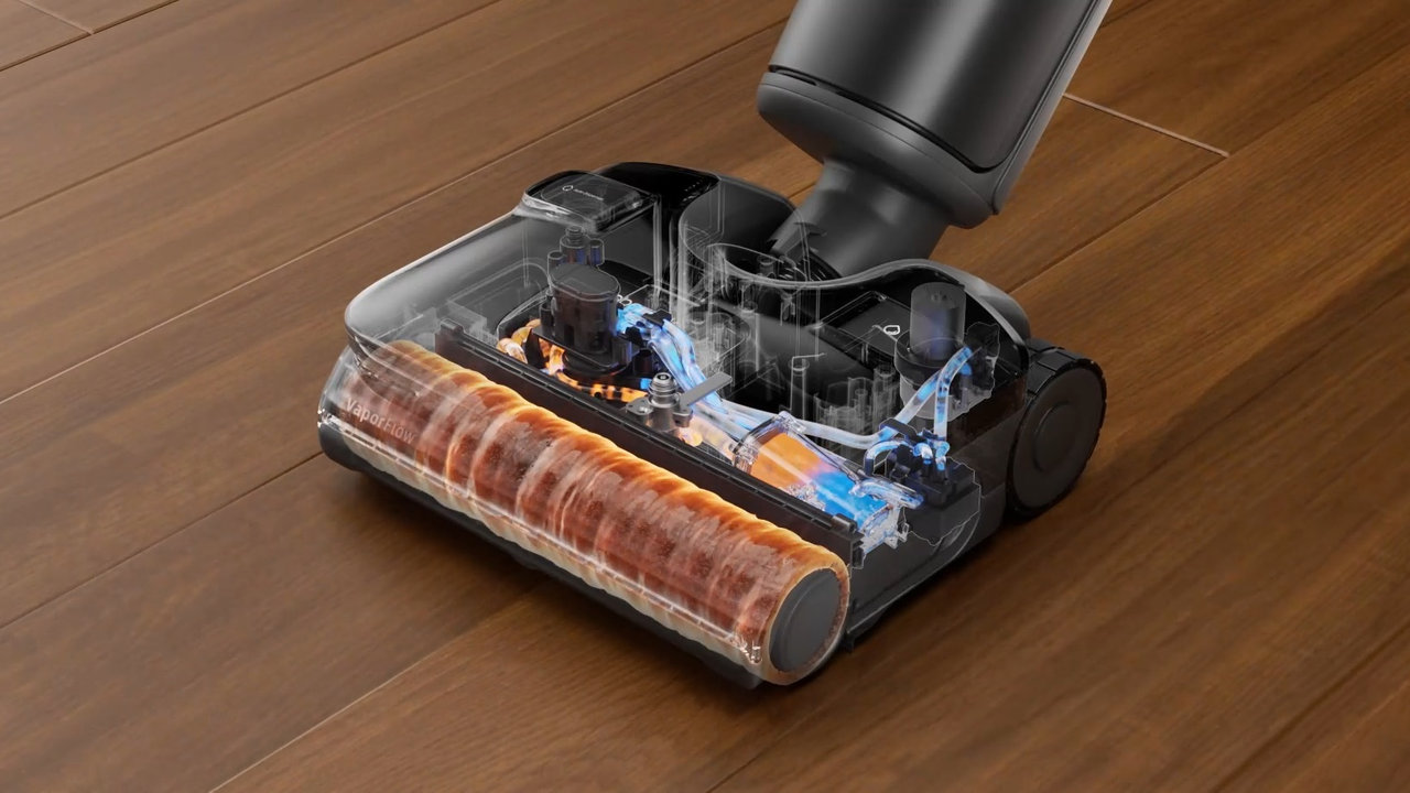 Tyčový vysavač s mopem Roborock F25 Ultra, praktický provoz