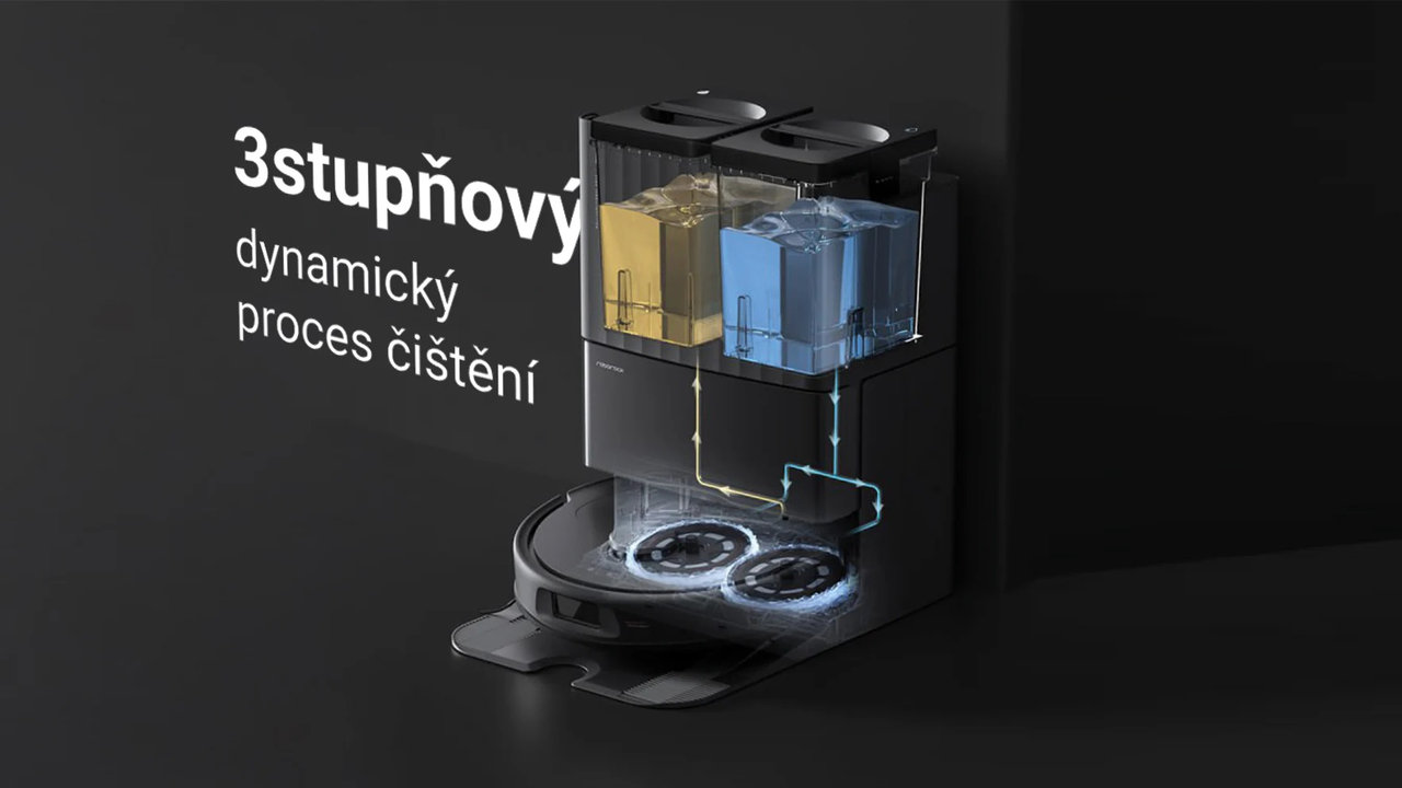 Robotický vysavač s multifunkční stanicí Roborock Qrevo 5AE