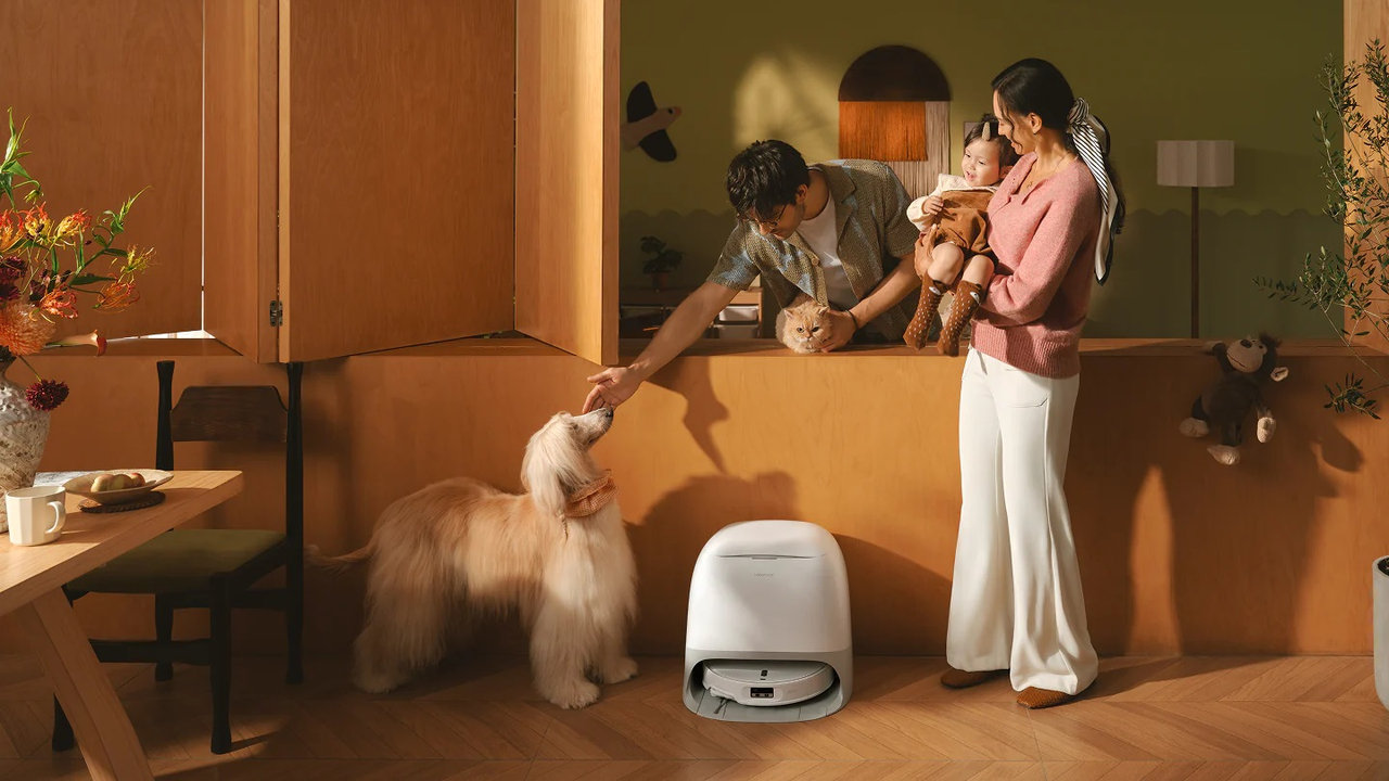 Robotický vysavač s multifunkční stanicí Roborock Qrevo Curv 2 Pro, chytrá navigace