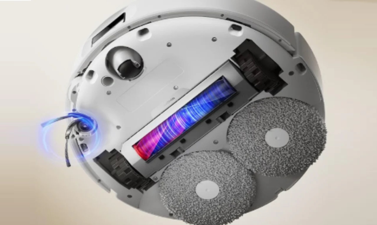 Robotický vysavač s multifunkční stanicí Roborock Qrevo Curv 5A1 mopování