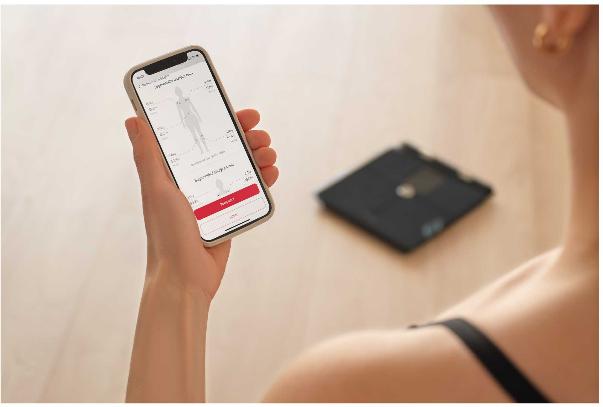 SENCOR SBS 9102BK Osobní váha, aplikace