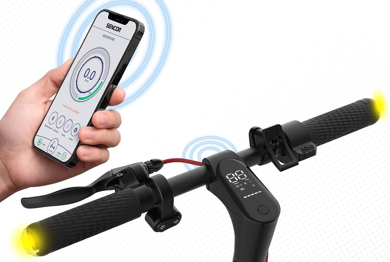 Elektrická koloběžka SENCOR SCOOTER S21 , chytré funkce