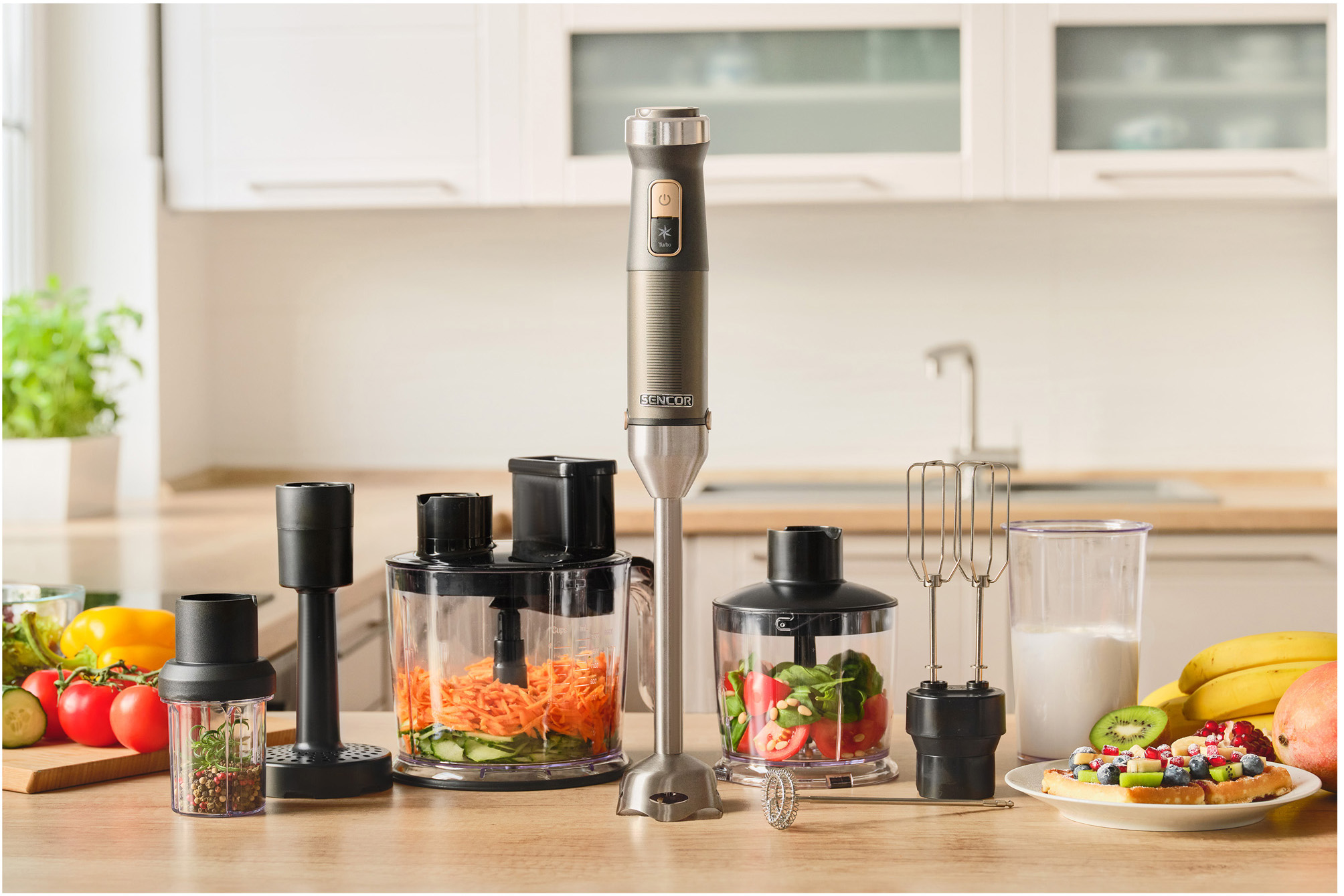 SENCOR SHB 6552BK tyčový mixér, profesionální výbava