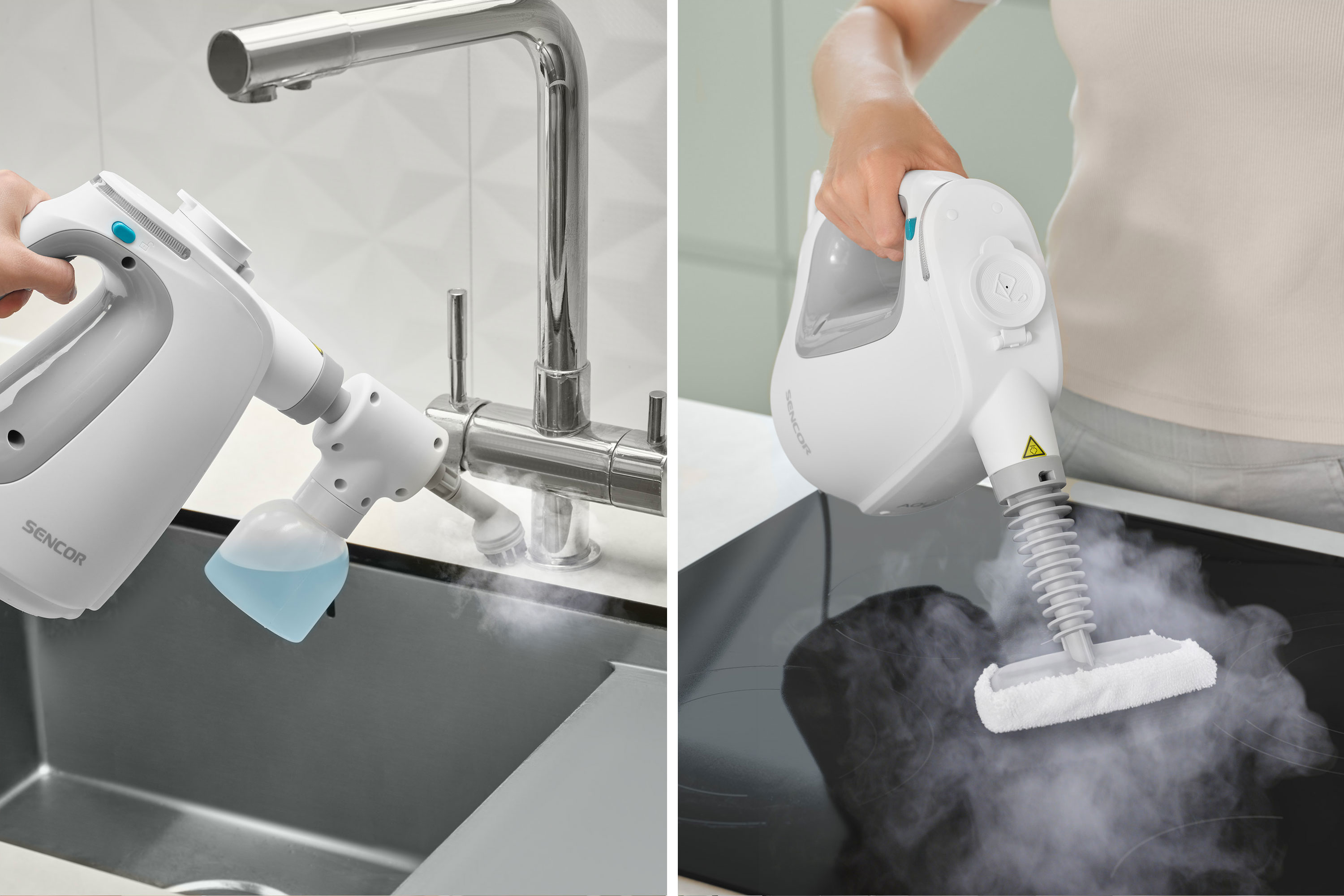 Ruční parní čistič Sencor SSC 3510WH AQUINO