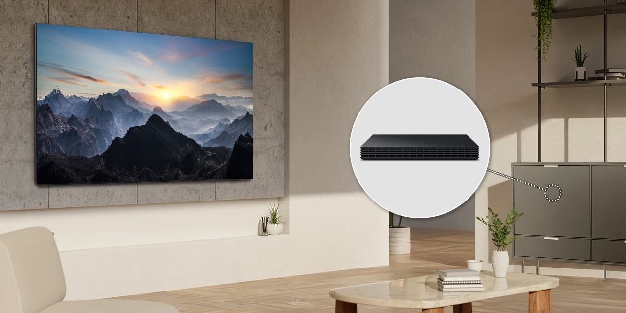 65" (165cm) televizor Samsung 8K Neo QLED TV QE65QN990FTXXH (2025), wireless connect box