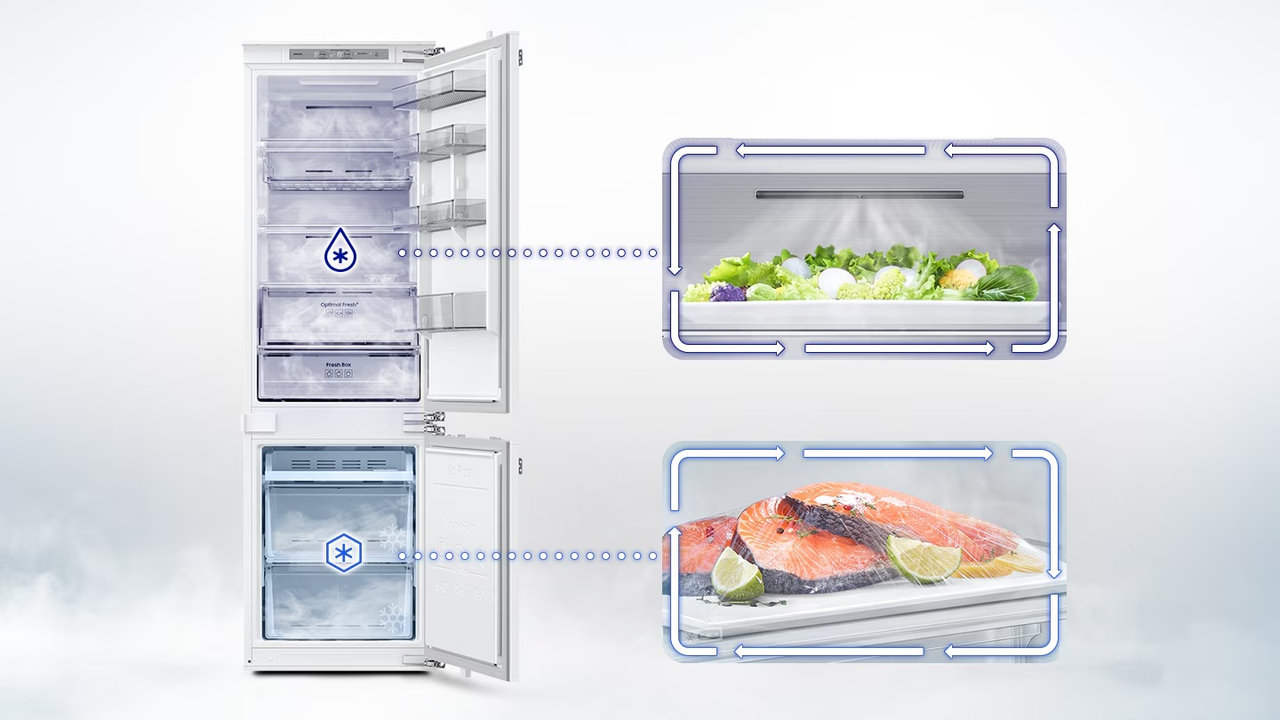 Vestavná chladnička Samsung BRB80F30ADS0EO, péče o potraviny