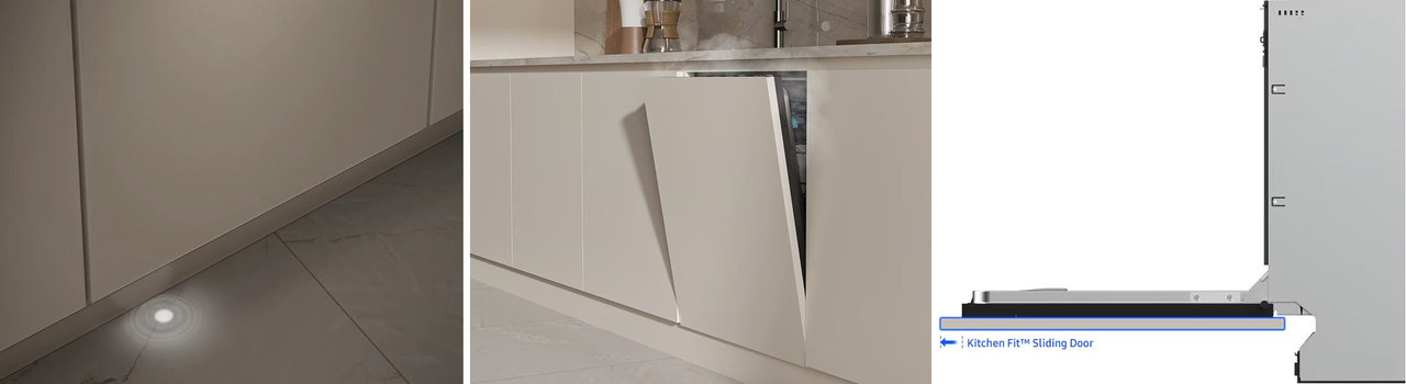 Vestavná myčka nádobí Samsung DW80H77WAI0U1 WaterJet Clean s AI Wash, 14 sad