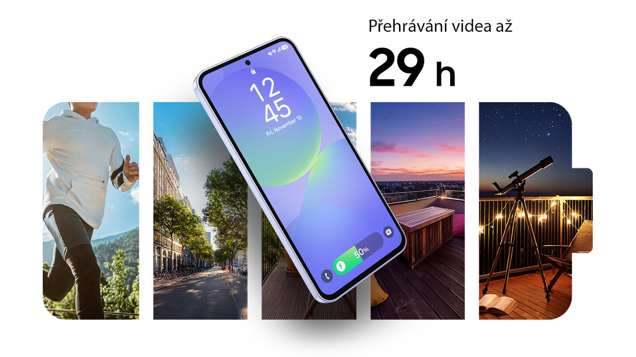 Mobilní telefon Samsung Galaxy A36 rychlonabíjení