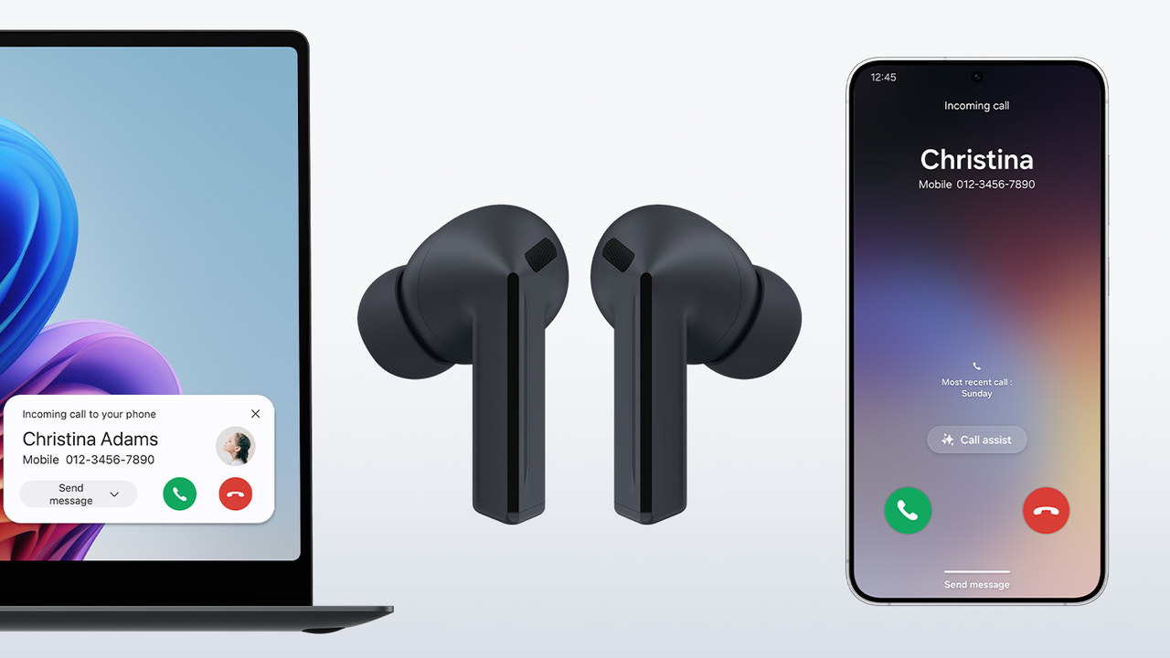 Bezdrátová sluchátka Samsung Galaxy Buds3 FE párování s mobilem