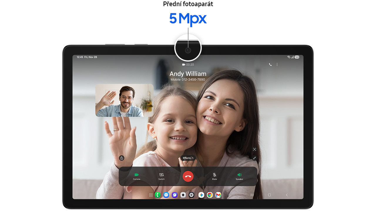 Tablet Samsung Galaxy Tab A11+, výbava