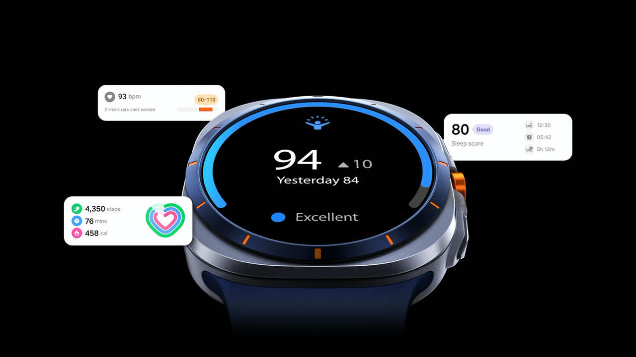 Chytré hodinky Samsung Galaxy Watch Ultra (2025) sportovní funkce