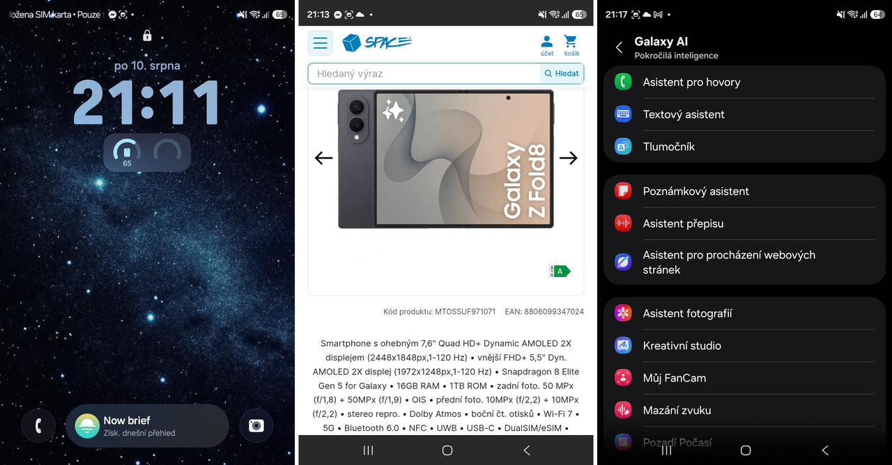 recenze novinky Samsung Galaxy Z Fold8