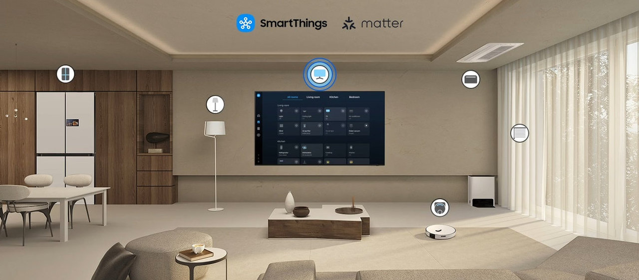 4K Mini LED televizor Samsung, konektivita