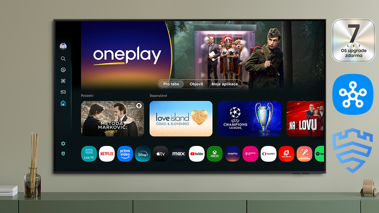 85″ 4K Neo QLED televizor Samsung QE85QN70FAUXXH, chytrá TV