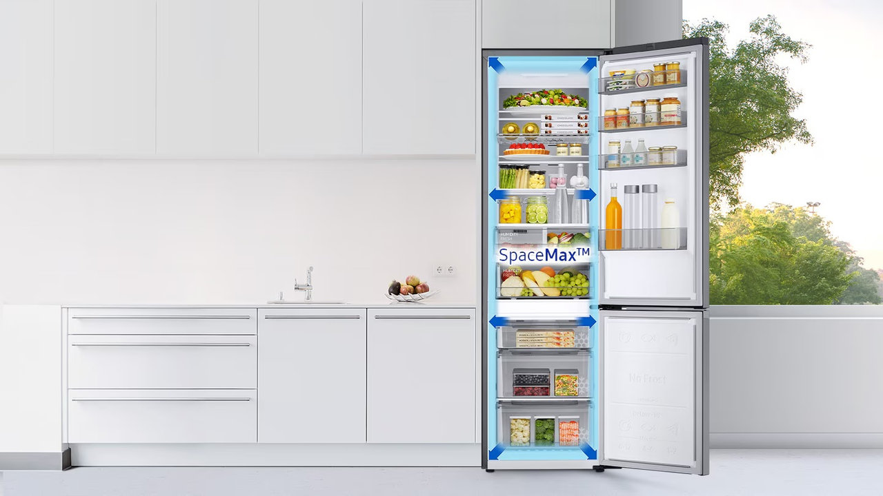 Kombinovaná chladnička Samsung RB38C7AGWS9/EF, 387 l