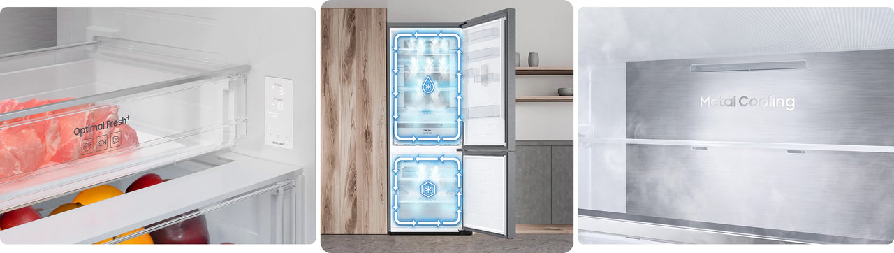 Kombinovaná chladnička Samsung RB53DG706CB1EO, černá