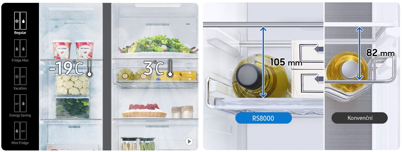 Americká chladnička Samsung RS66DG813CS9EF