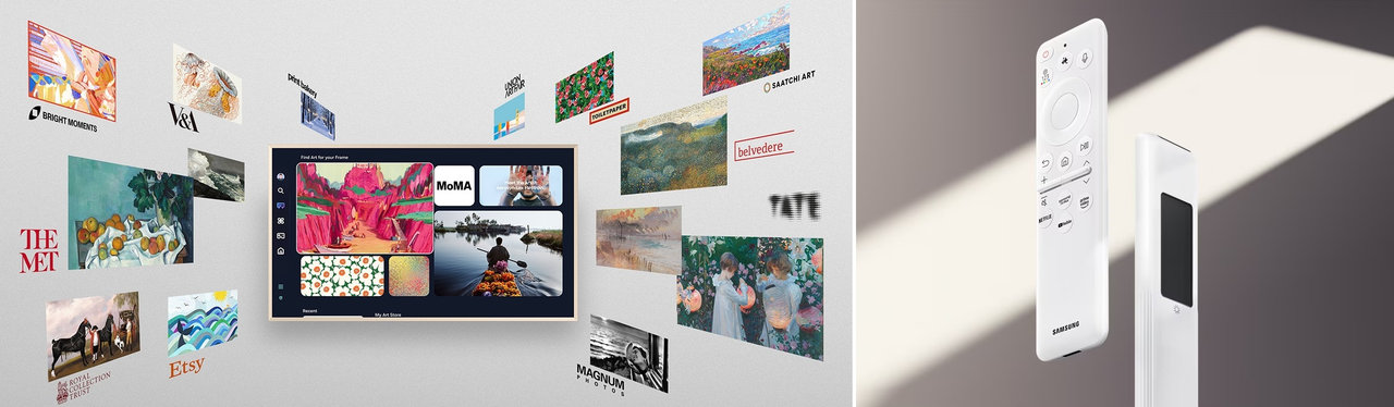 85″ lifestylový televizor Samsung The Frame QE85LS03FWUXXH (2025) konektivita