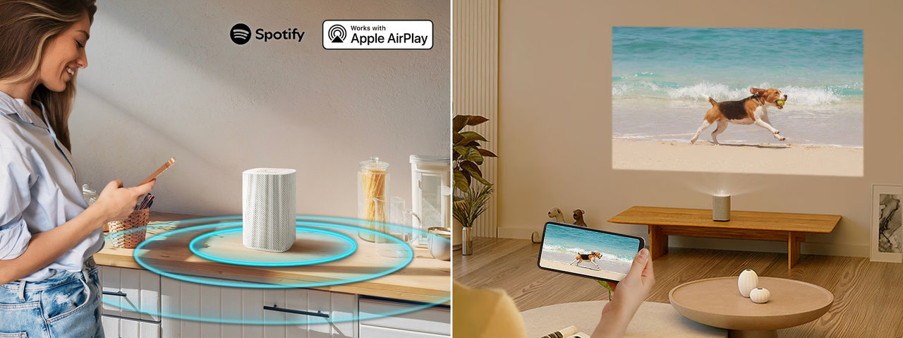 Laserový projektor Samsung The Premiere 5 LPF5D (SP-LPF5DSAXXXH), reproduktor