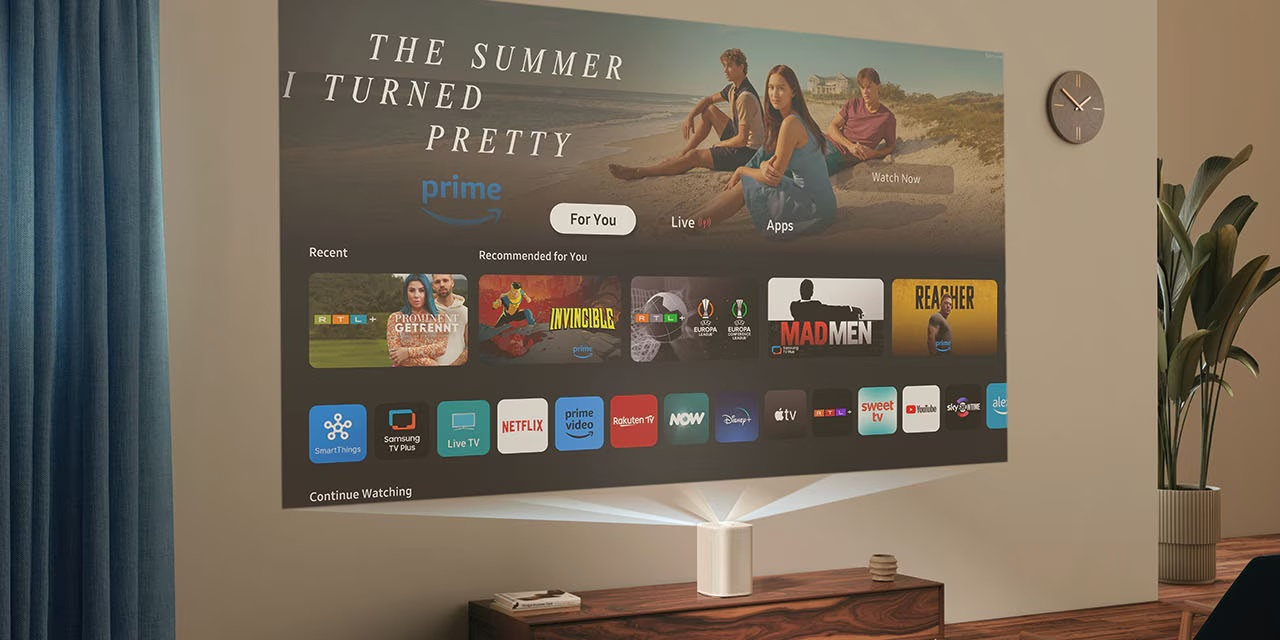 Laserový projektor Samsung The Premiere 5 LPF5D (SP-LPF5DSAXXXH), chytrý operační systém Tizen