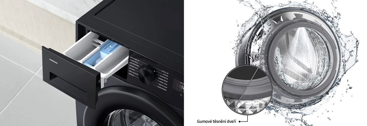 Chytrá pračka Samsung WW10FG5U34AELE s AI chytré funkce