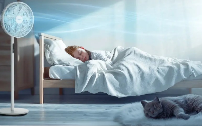 Stojanový ventilátor Midea MFS352RDDW