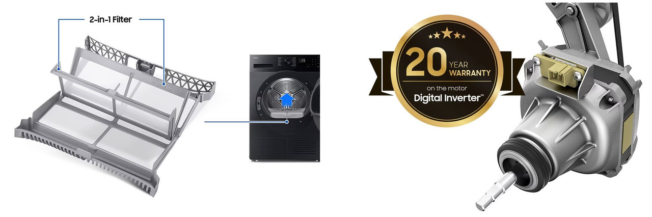 Sušička Samsung DV80CGC2B0ABL řady DW5000