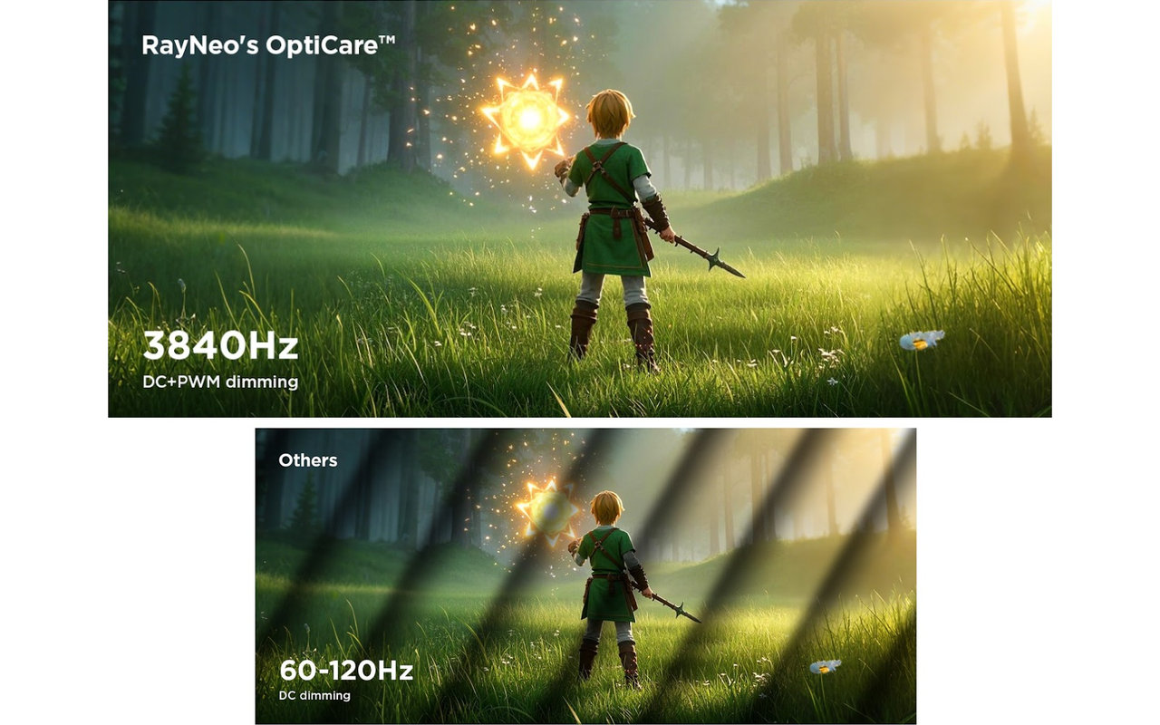 AR brýle TCL - RayNeo Air 3S šetrné k očím