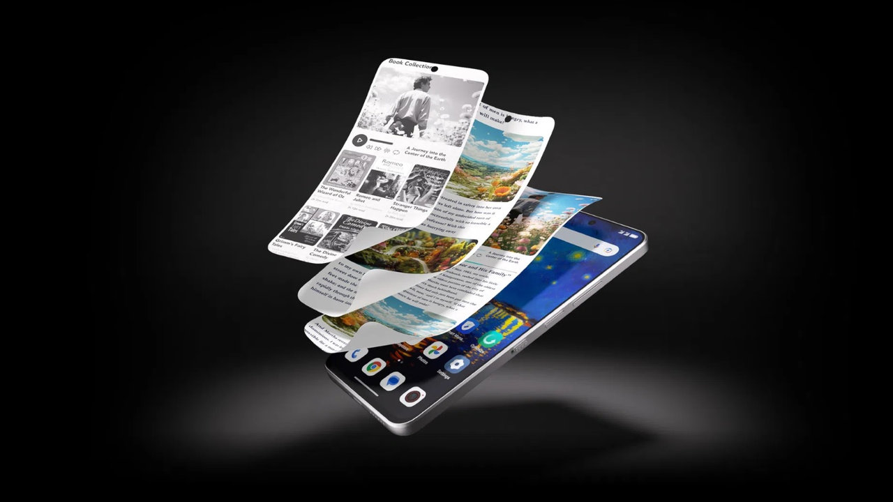 Mobilní telefon TCL NXTPAPER 60 Ultra čtečkový režim