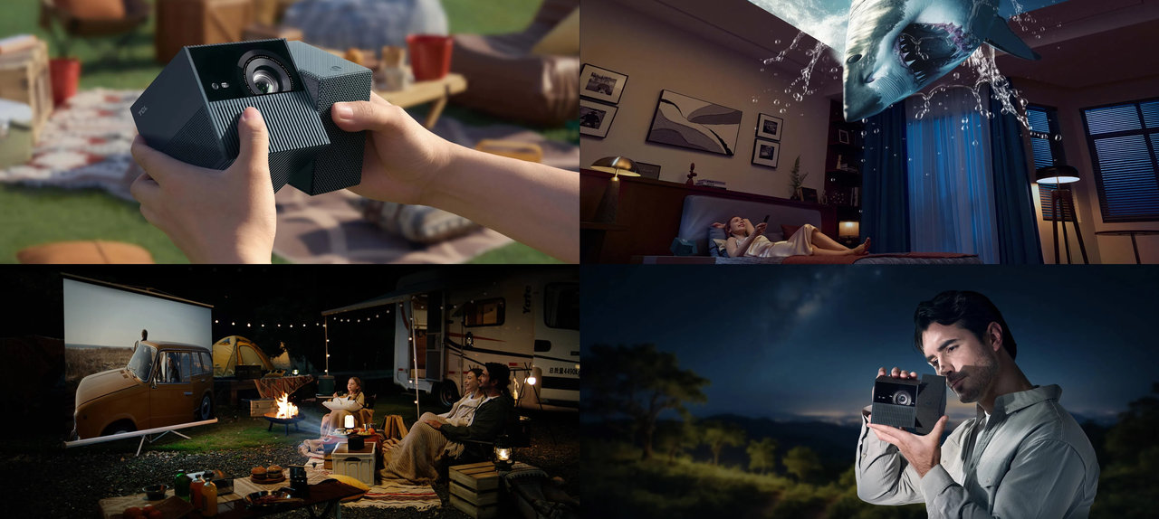 Chytrý projektor TCL PlayCube, design