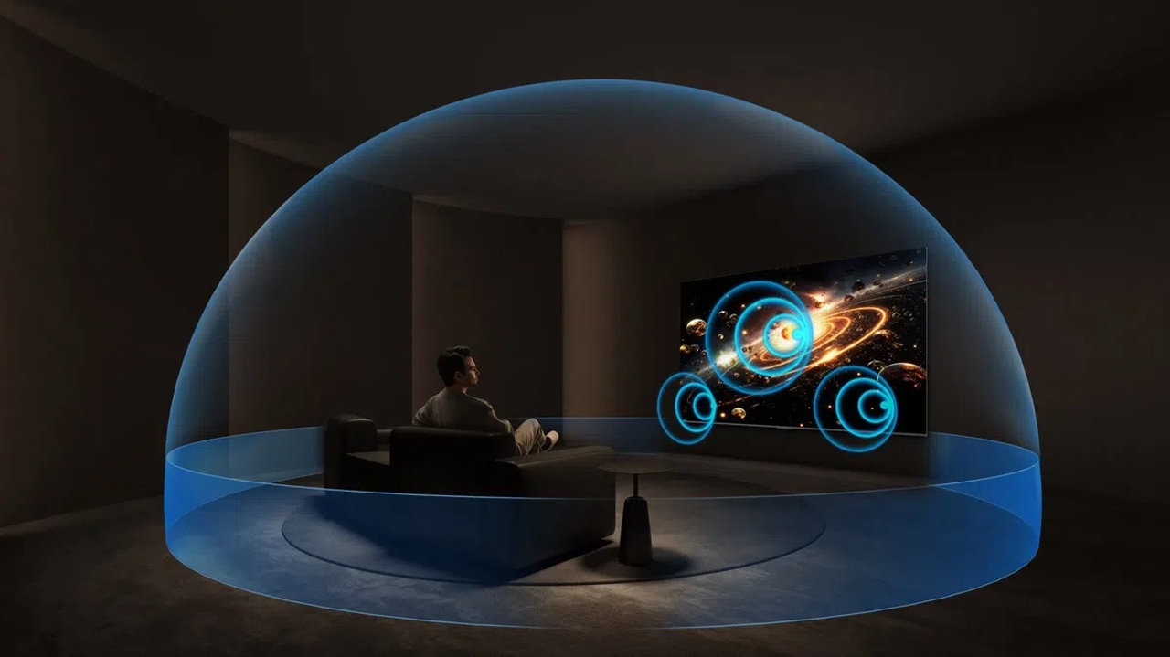 98″ 4K QD-MiniLED televizor TCL 98Q6C, Hi-Fi systém ONKYO