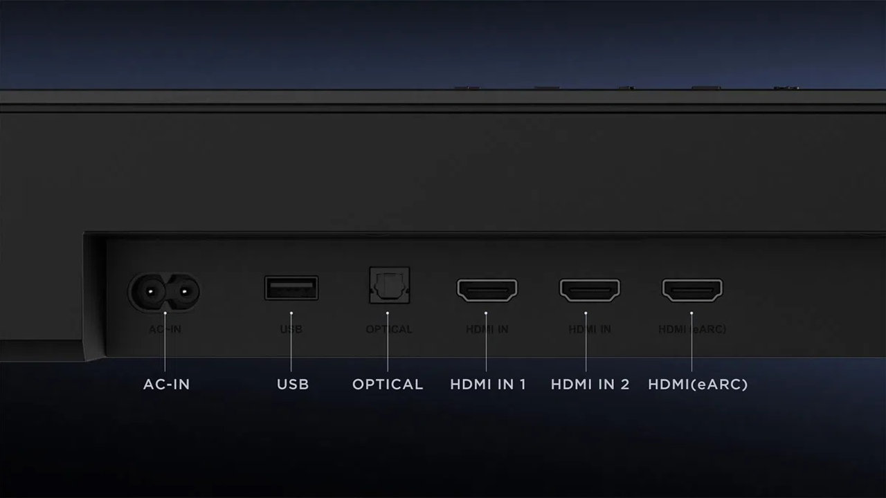 Soundbar TCL Q85H Pro konektivita