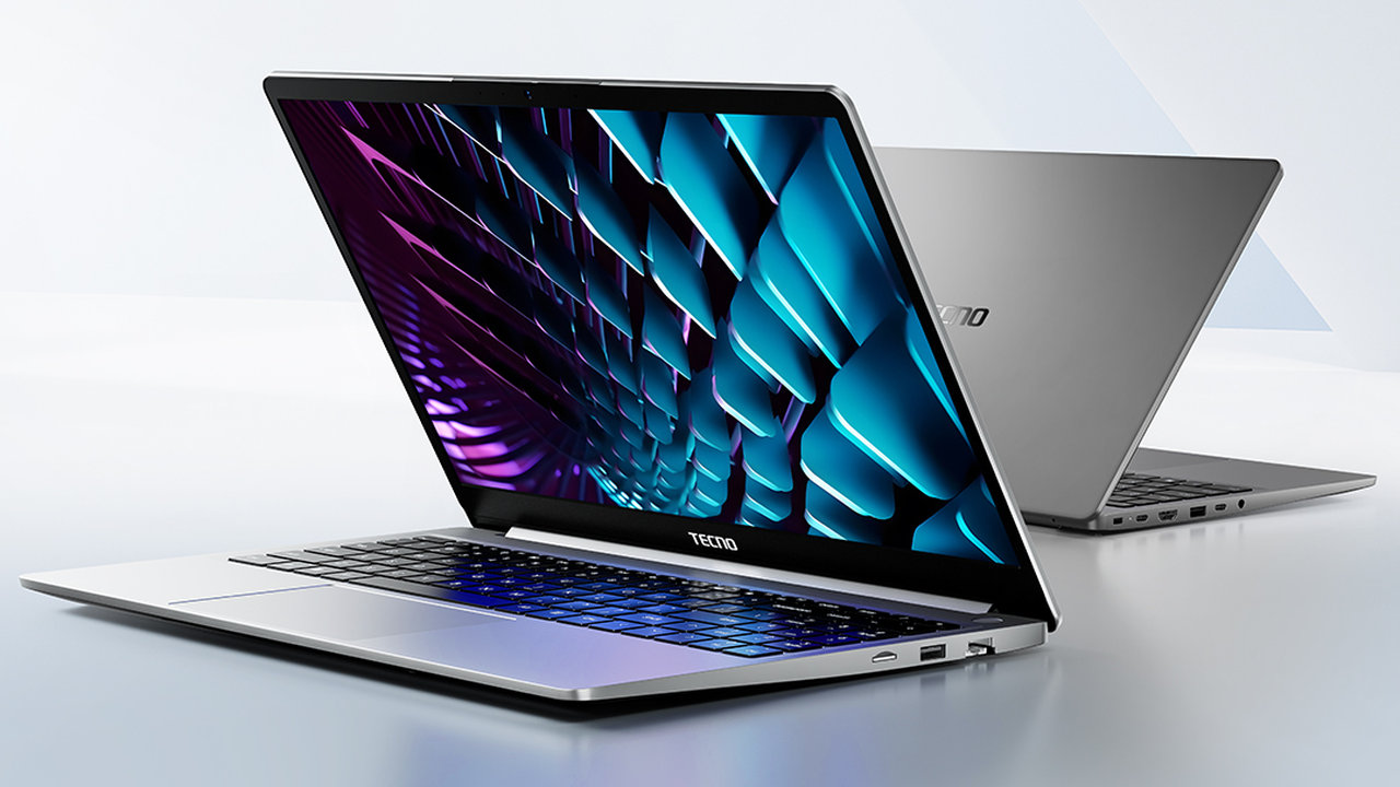 15,6″ notebook Tecno Megabook K15S, Intel i3, 512 GB + 8 GB, design