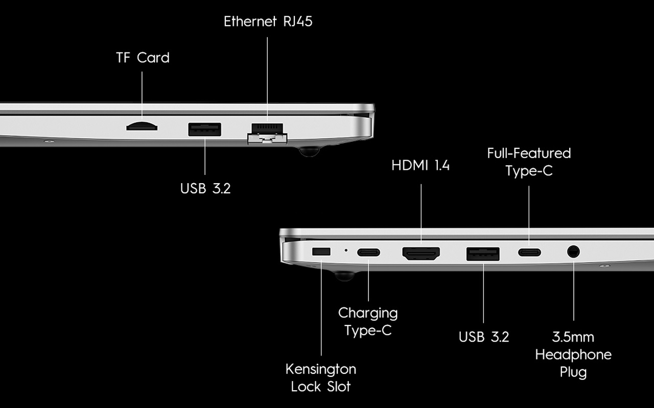 15,6″ notebook Tecno Megabook K15S, Intel i3, 512 GB + 8 GB, konektivita