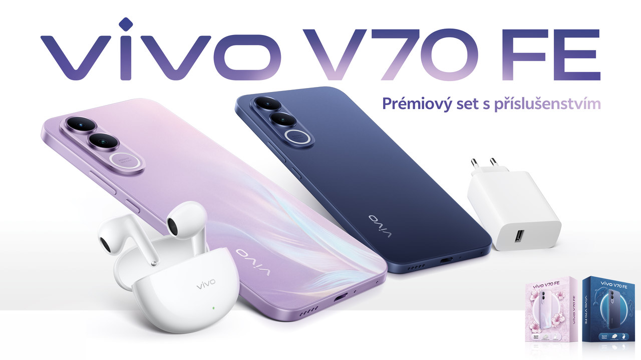 Mobilní telefon Vivo V70 FE, dárková sada