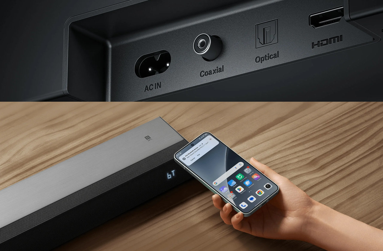 Xiaomi Soundbar Pro 2.1 ch, konektivita
