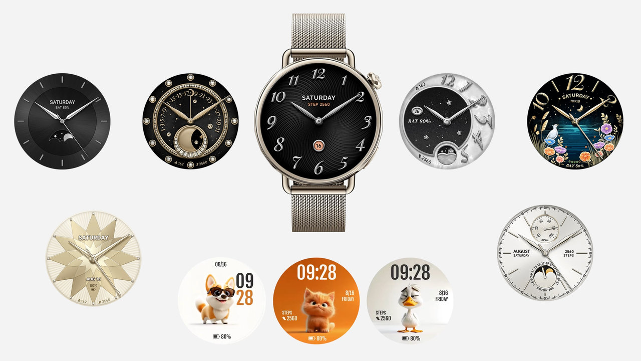Chytré hodinky Xiaomi Watch S4 41mm přizpůsobitelný vzhled