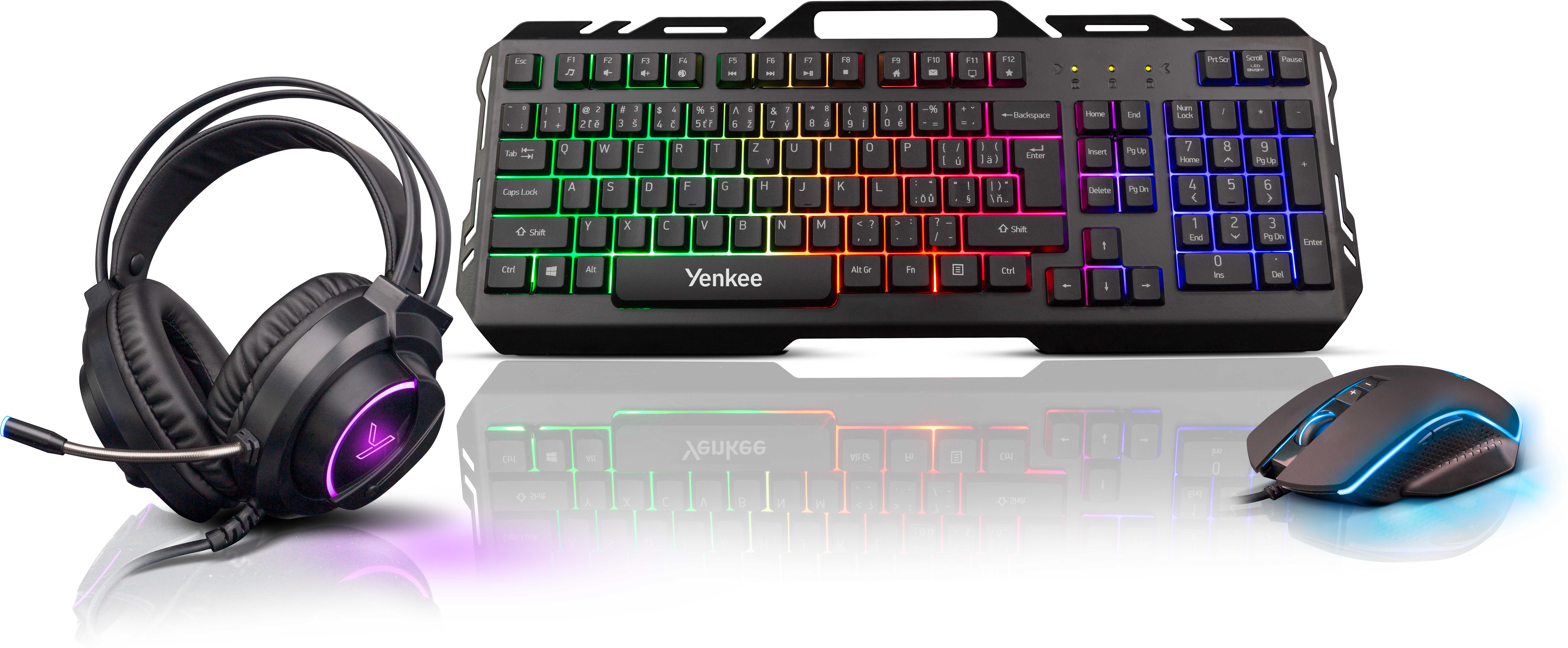 YENKEE YGS 01 Herní set 3v1 INFERNO